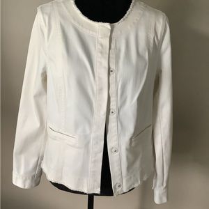 Soft white Cabi denim jacket